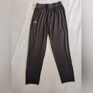 Under Armour UA Tech Pants Grey Ankle Zip Loose Pockets Mens Medium Lightweight